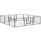 PawHut 12-panel Pet Playpen With Lockable Doors
