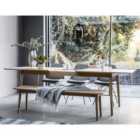 Crossland Grove Lisbon Extending Dining Table Light Wood 2000/2520X900X760mm