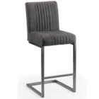 Julian Bowen Set Of 2 Broolyn Barstools Charcoal Grey