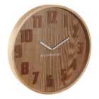Brown Grain Large Wall Clock