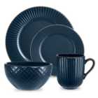 Tower Stoneware 16-Piece Empire Dinner Set - Navy