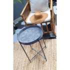 Rozi Stone Collection Round Side Table