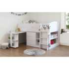 Billie Mid Sleeper Bed White