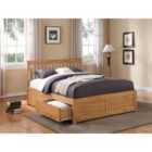 Pentre 5Ft King Oak Effect 2 Drawer Storage Bed Frame