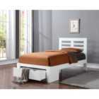 New Bretton Solid Wood Bed Frame 3Ft Single White