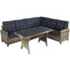 Tectake Garden Rattan Furniture Set Catania