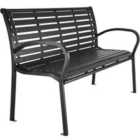Tectake Pino Garden Bench - Black