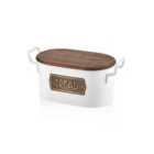 Rozi White Bread Bin - White