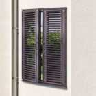 MirrorOutlet Harrogate Metal Rectangle Window Opening Garden Mirror 90cm x 60cm Opening To 117cm