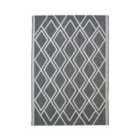 County Diamonds Indoor/Outdoor Rug Silver 120X170Cm