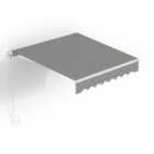 Living and Home Retractable Patio Awning Manual Sunshade 2.5 x 2m - Grey