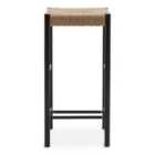 Bandar Hemp Rope Bar Stool Black