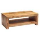 IH Design Dakota Light Mango Wood Large Contemporary Coffee Table