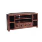 IH Design Dakota Mango Wood Corner TV Unit