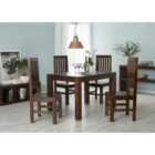IH Design Dakota Mango Wood Small 4-6 Seater Dining Table 4Ft (120Cm)
