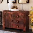 IH Design Dakota Mango Wood Sideboard 3 Drawers 1 Door