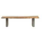 IH Design Natural Essential Live Edge Large Dining Bench