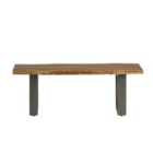 IH Design Natural Essential Live Edge Medium Dining Bench