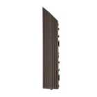 Decko 1 Piece Brown Composite Interlocking Left Edging Tile 37Cm X 7Cm