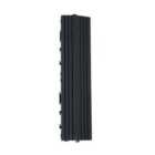 Decko 1 Piece Black Composite Interlocking Straight Edging Tile 30Cm X 7Cm