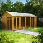 Powersheds Apex Shiplap Dip Treated Summerhouse - 18 x 8ft