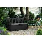 Keter Eden Graphite Outdoor Garden Storage Bench - 265L
