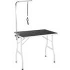 Tectake Dog Grooming Table w/ Arm - White