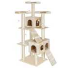 Tectake Cat Tree Scratching Post Knuti - Cream