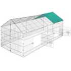 Tectake Rabbit Run w/ Sunshade - Green