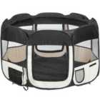 Tectake Dog Pen Pop-up Made of Polyester - Black
