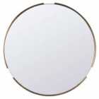 Crossland Grove Hever Round Wall Mirror Gold - 800x15x800mm