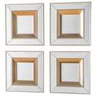 Crossland Grove Churchill Square Set Of 4 Scatter Mirrors - 360 x 360mm