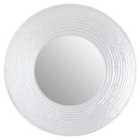 Premier Housewares Round Wall Mirror - Silver Finish