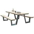 Norfolk Leisure Wembley Anthracite/Grey Picnic Bench