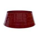 Ivyline Metal Christmas Tree Skirt - Bordeaux
