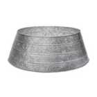 Ivyline Metal Christmas Tree Skirt - Galvanised Grey