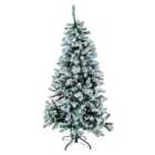 Christmas Workshop 6ft Snowy Green Cone Fir Christmas Tree