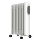 Mylek Portable Oil Filled Radiator/Electric Heater 2Kw - White