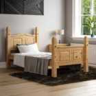 Corona Pine Single Bed High Foot End