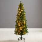 5ft Robert Dyas Duchess Pre-Lit Slim Christmas Tree