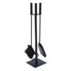 JVL Malham Contemporary Fireside Companion Tool Set