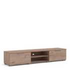Match TV Unit 2 Drawers 2 Shelf In Jackson Hickory Oak