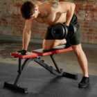 Tectake Weight Bench Black/ Red