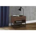 Birlea Houston 1 Drawer Bedside Walnut