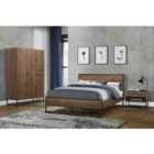 Birlea Double Houston Bed Walnut