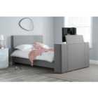 Birlea Double Plaza Fabric TV Bed Grey