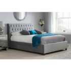 Birlea Super King Marlow Fabric Bed Grey Velvet