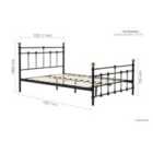 Birlea Small Double Atlas Bed Black