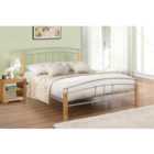 Birlea King Tetras Bed Silver