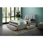 Birlea King Shelby Fabric Bed Grey